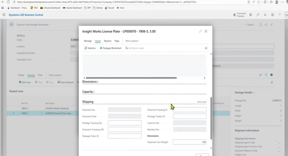 Insight Works & Vantree - Dynamics 365 dashboard image
